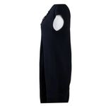 Vince  Bubble Black Dress Wool Beaded Round Neck Short Sleeves V-Back Small EUC Photo 5