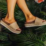 Soda Raffia Strap Wedge Photo 0