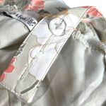 Abercrombie & Fitch XLP Floral Tulip Midi Dress Sage Green Pink White Bow Front Photo 8