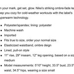 Nike hyper warm active leggings. Xs Photo 2