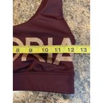 PINK - Victoria's Secret Victoria's Secret Sport XS‎ Burgundy Sports Bra with Metallic Rose Gold Photo 5
