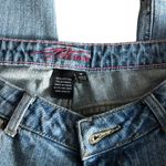 PZ1 Jeans Women Crop Denim 10 Blue Embroidered Five Design Pockets Distress Photo 7