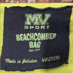 Striped Gray and Blue Tote Bag Photo 3