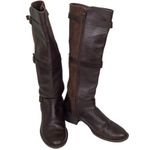 Cole Haan  Nike Air Avalon brown suede & leather riding 3 buckle boots Size 10.5 Photo 0