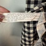 ZARA  Black and White Buffalo Plaid Gingham Puff Sleeve Dress Medium Photo 8