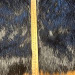 CHAUS NEW YORK  Black lined Faux Fur Vest Size Small Open Front Photo 6