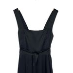 Show Me Your Mumu Women’s Black Satin Midi Slit Dress Small Photo 2