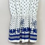 Mm Mm Mm Floral Romper Blue White Summer Boho Size M Lined Adjustable Straps Size M Photo 4
