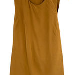 3.1 Phillip Lim  Silk Avant-Garde Sleeveless Top Brown Drape Overlay Size 6 Photo 0