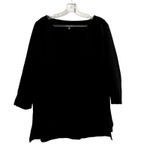 Eileen Fisher  viscose top size M black crew neck Photo 1