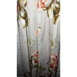 Hello Molly  Sounds Of Summer Maxi Dress Beige Floral Tie Front Button Down L Photo 2