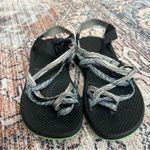 Chacos Women’s Chaco ZX2 Classic Double Green/Blue Stripe Size 7 Athletic Sandals Photo 0