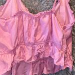 Lost + Wander Bubblegum Pink Ruffle Top Photo 7