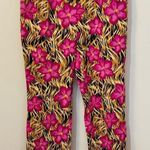 Escada By Margaretha Ley Y2K Tropical Print Ankle Pants 34/26 Tan Photo 0