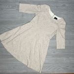 Tan floral just Taylor long cropped sleeve dress fit and flare event formal wedd Size 10 Photo 0