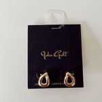 John Galt Gold Earrings NWT Photo 0
