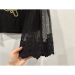 Disney Parks Pirate Of The Caribbean Mesh Bell Sleeve Shirt Medium M Photo 1