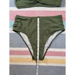 Zaful  Olive Green Crisscross Bikini - Size 6 - NWT Photo 7