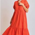 Umgee  Short‎ Sleeve Lace-Trim Ruffled Midi Dress Photo 0