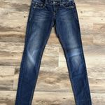 Miss Me Dark Wash Skinny Jeans – Women’s 26 – Embroidered Fleur-de-Lis Photo 0