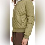 Levi's NWT Women's Diamond Quilted Bomber Jacket Olive Tree Small Photo 4