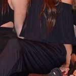 Charming Charlie Black Off The Shoulder Jumpsuit Photo 1