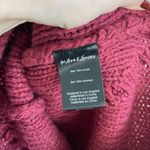 For Love & Lemons Keke Maroon Cut Out Knit Sweater Mini Dress Photo 12