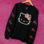 Winking Hello kitty Glitter Crewneck sweater size large Photo 2