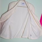 Old Navy  Double Breasted Linen Blend Suit Blazer Shoulder Padding Relaxed Large Photo 9