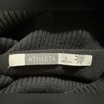 Athleta  Cowl neck short sleeve sweater dress with pockets size Small black Photo 2