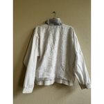 Vtg On The Brink Women’s Windbreaker Jacket XL Surfer‎ Retro 80s 90’s USA Flag White Photo 1