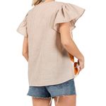 CES FEMME Contrast Polka Dot Blouse Top in Golden Yellow Size 3X New w/o Tag Photo 5