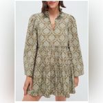 Hyacinth House Russell Mini Dress M NWT Cotton Moss Floral Ruffle Cottagecore Green Size M Photo 9