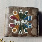  3  In 1 Wallet In Signature Canvas With Coach Radial Rainbow c6783 Photo 1