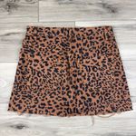 Free People WE THE FREE Zip It Up Animal Print Distressed Mini Skirt Size 27 Photo 5
