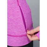 Lululemon Think Fast Long Sleeve Heathered Ultra Violet Pink Purple Ruched Top 8 Photo 6