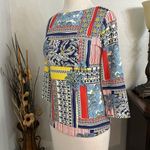 J. McLaughlin J.‎ McLaughlin Catalina Cloth Wavesong Tee Shirt Multicolor Size XS Photo 2