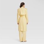A New Day  Women's Button Up Linen Trench Coat Jacket Photo 2
