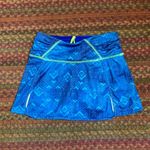 Athleta  BLUE GEOMETRIC PRINT ATHLETIC SKORT SKIRT GOLF TENNIS Photo 0