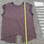 Lululemon  heather purple short-sleeve open back top Photo 6