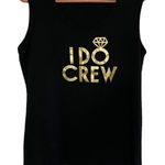 I do crew black tank top large sleeveless engagement Black Photo 0