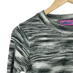 Edikted NWOT Medina Knit Open Back Cropped Sweater in Grey/White Size L Photo 5