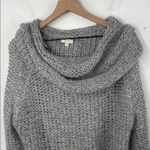 Debut  Chunky knit cowl neck gray relaxed fit sweater size Small Photo 1