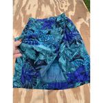 Kasper Vintage ASL Womens‎ Silk Skirt Size 6 Blue Green Floral Leaves Tropical Photo 2