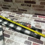 Driftwood  Black and White Plaid Shirt with Floral Embroidery XS Photo 6