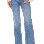 We The Free Free People Laurel Canyon Flare Jeans in Wilson Blue Size 30 Photo 0