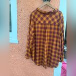 Terra & Sky Women's Sandalwood  Button Woven Top Plus Size 2X Orange Photo 4