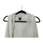 IMAN White Layered Sleeveless Open Swing Sweater Women's Large Photo 3