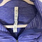 Lululemon Athletica Purple Striped Quarter Zip Jacket Photo 2