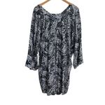 Avenue  WomenTunic‎ Top 1X Abstract Foliage Boho Lagenlook Cottagecore Officewear Photo 2